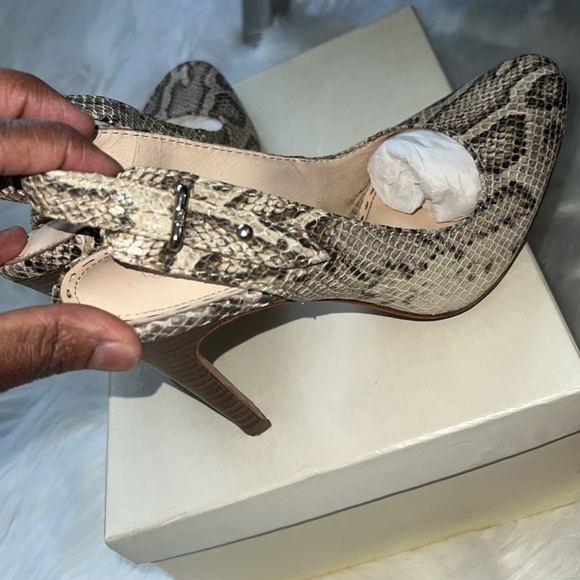 Coach Alma Python Print Heels - Picture 5 of 7